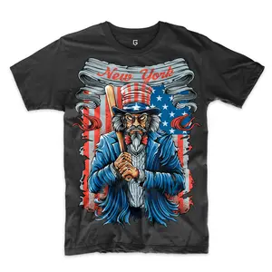 New York Baseball Uncle Sam Men's Graphic T-Shirt