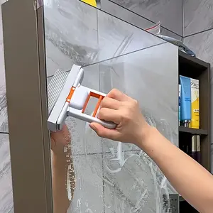 Portable Desktop Cleaner, Foldable Design, Space-Saving Handheld System, Ideal for Home Office Bathroom Kitchen, Durable Plastic Material