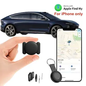 GPS Localizador for Car,Mini Trackers Device with Weatherproof Magnetic Case-No Monthly Fee-Best Hidden GPS Trackers,Anti-lost Device,Works with Apple Find My Black