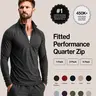 Haus | Fitted Performance Quarter Zip | Breathable Lightweight All-Day Athletic Pullover