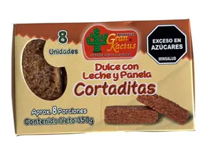 CORTADITAS DULCE DE LECHE Y PANELA X 8 UNDS