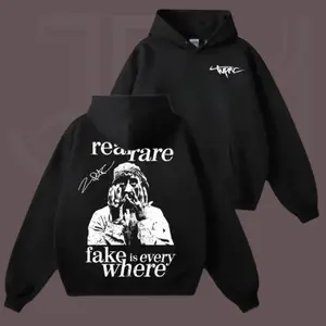 2Pac Hoodie, Real is Rare Fake Is Everywhere Shirt, Vintage Hip Hop Graphic Tee, Rap Music Fan Gift
