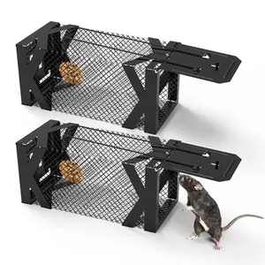 iMountek 2Pcs Humane Live Rodent Cages - Easy to Catch and Release, Reusable for Mice, Rats - Indoor Outdoor Pet Farm Animal Supplies Accessories day spotlight enclosure