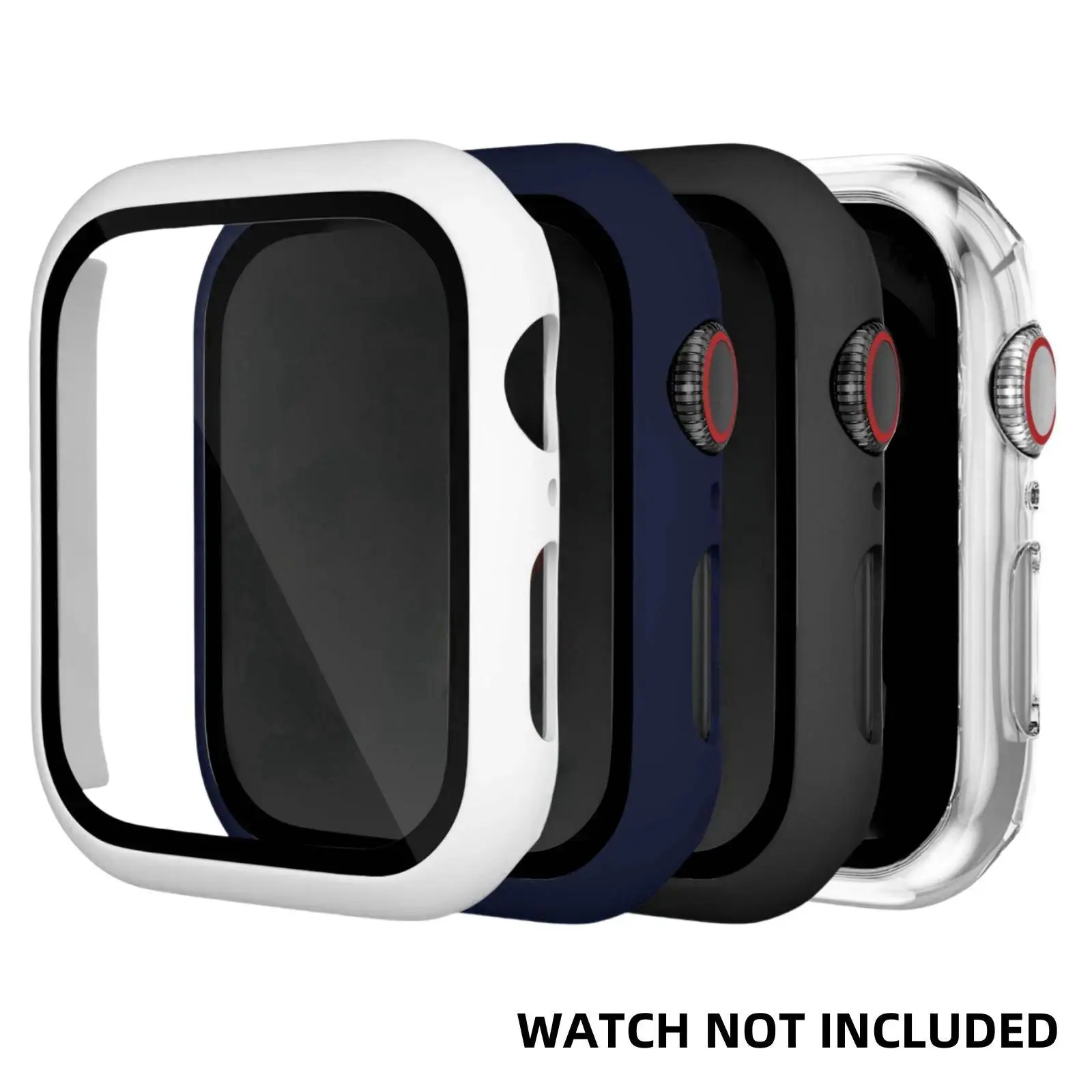 white + dark blue + black + transparent.