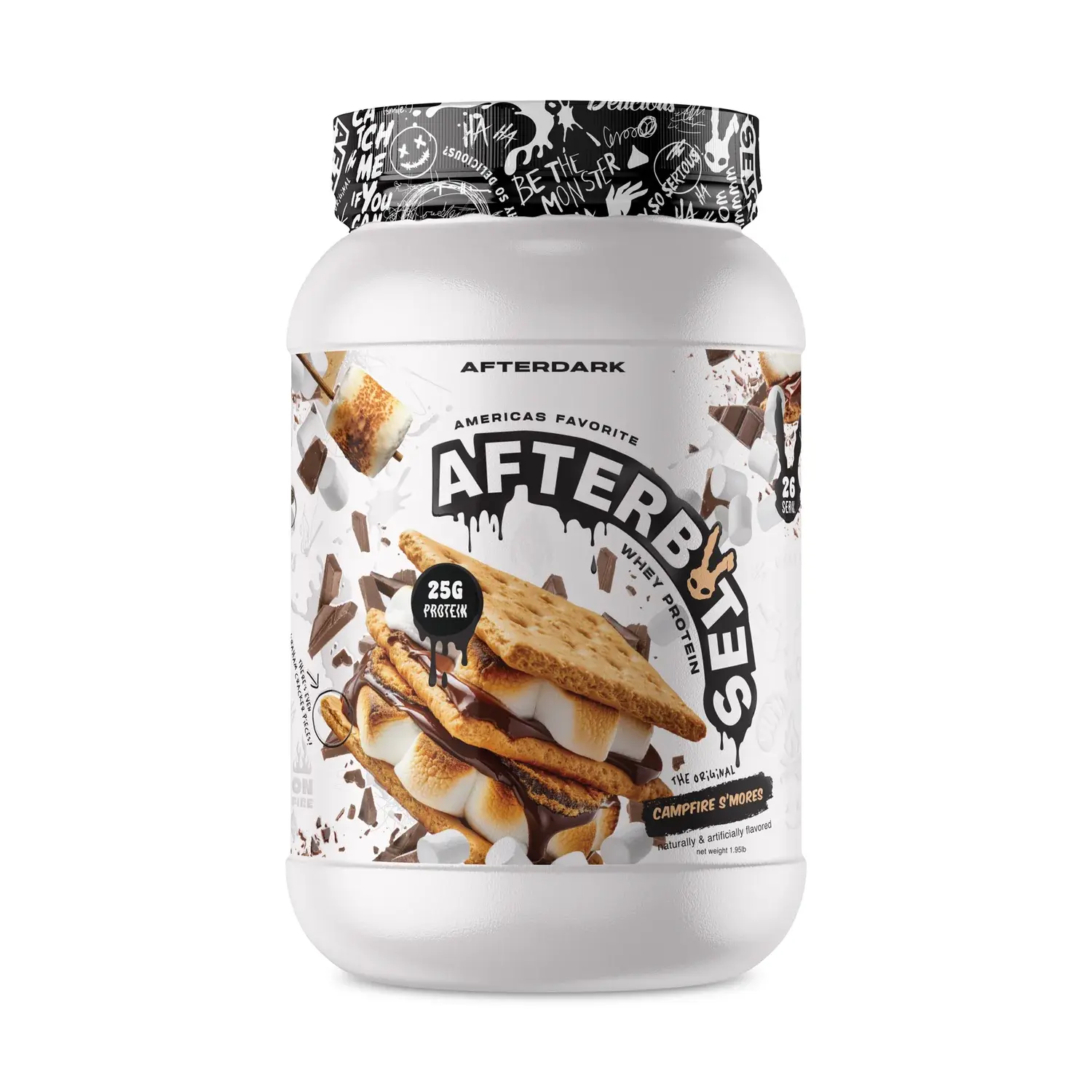 AfterDark AfterBites Protein 25g Whey Protein Powder with BCAAs & Essential Amino Acids for Enhanced Muscle Growth and Smooth Texture Healthcare Fitness Dietary Supplement