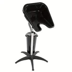 BeautyDAO Portable Salon Hairdressing Shampoo Sink Washing Hair Basin Bowl Backwash Barber 92.5-127cm Adjustable HeightGood helper