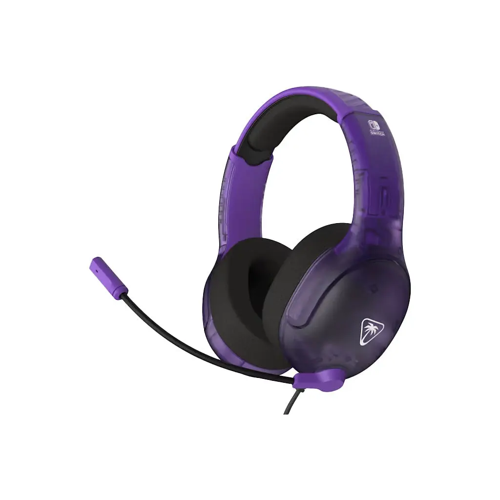 Refurbished Turtle Beach Airlite Fit Wired Gaming Headset (HF-8002-45-PURP-00-R, Purple, Like New) for Nintendo Switch, with Adjustable Design, Cable Connection, Game Audio Support