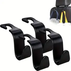 Car Seat Headrest Hook, Auto Seat Hook, Backseat Hanging Organizer, Storage Organizer Interior Accessories For Purse, Coats, Umbrellas, Grocery Bags, Handbag