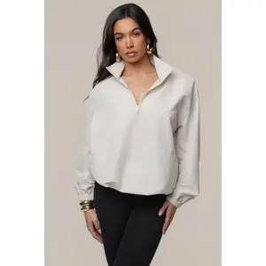 Milk Oversized Funnel Jacket