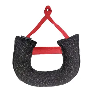 FDT - "Half-Moon" French Linen Dog Bite Tug with Two Handles