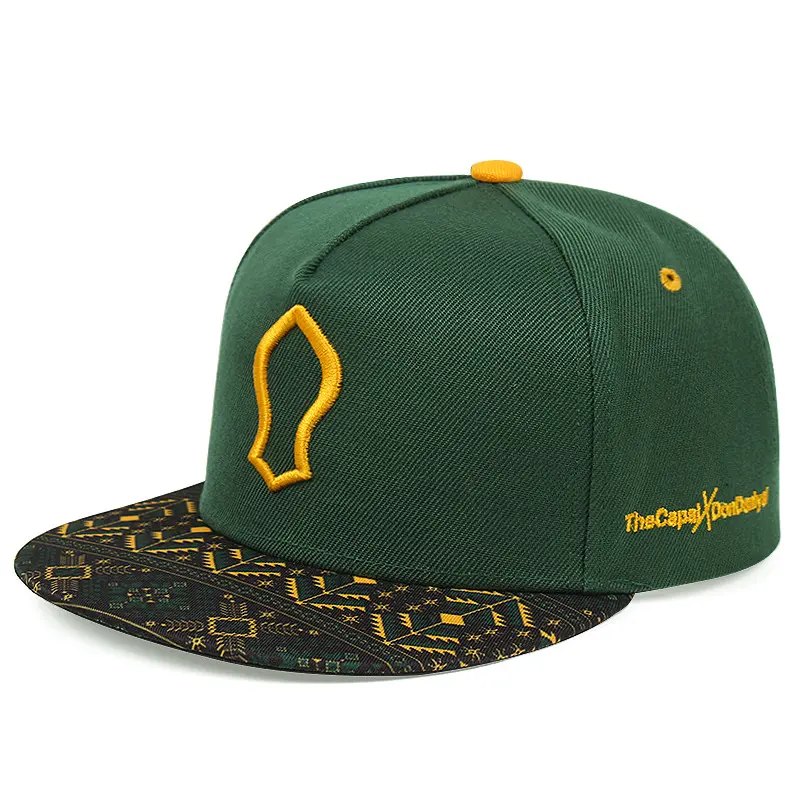 Viral Graffiti Geometric Baseball Cap - Colorful Embroidered Flat Brim Streetwear Snapback, Adjustable Unisex Hip Hop Hat