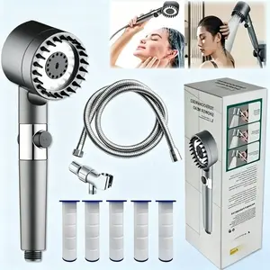 High Pressure Filtered Handheld Shower Head 3 Spray Modes Pet Friendly Easy Install Bath Products massaging dry itchy skin