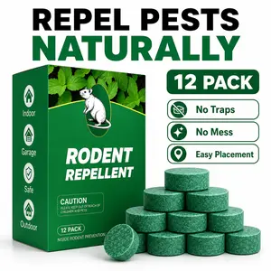 Pesticide-Free Peppermint Rodent Repellent Balls, Natural Mouse & Pest Deterrent Pouches for Indoor Outdoor Home, Garage, RV, Car & Storage Areas, Plant-Based Scent, Pet-Friendly When Used as Directed