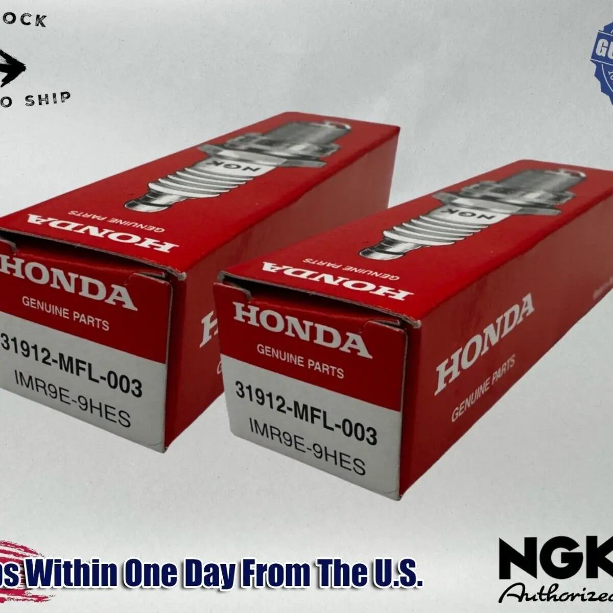 NGK Genuine OEM Authentic Spark Plugs IMR9E-9HES - 2 PACK