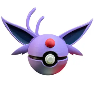 Espeon -Inspired 3D Printed Poke Ball Collectible