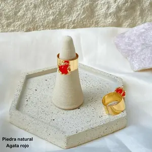 ARIES RING ÁGATHA ROJA