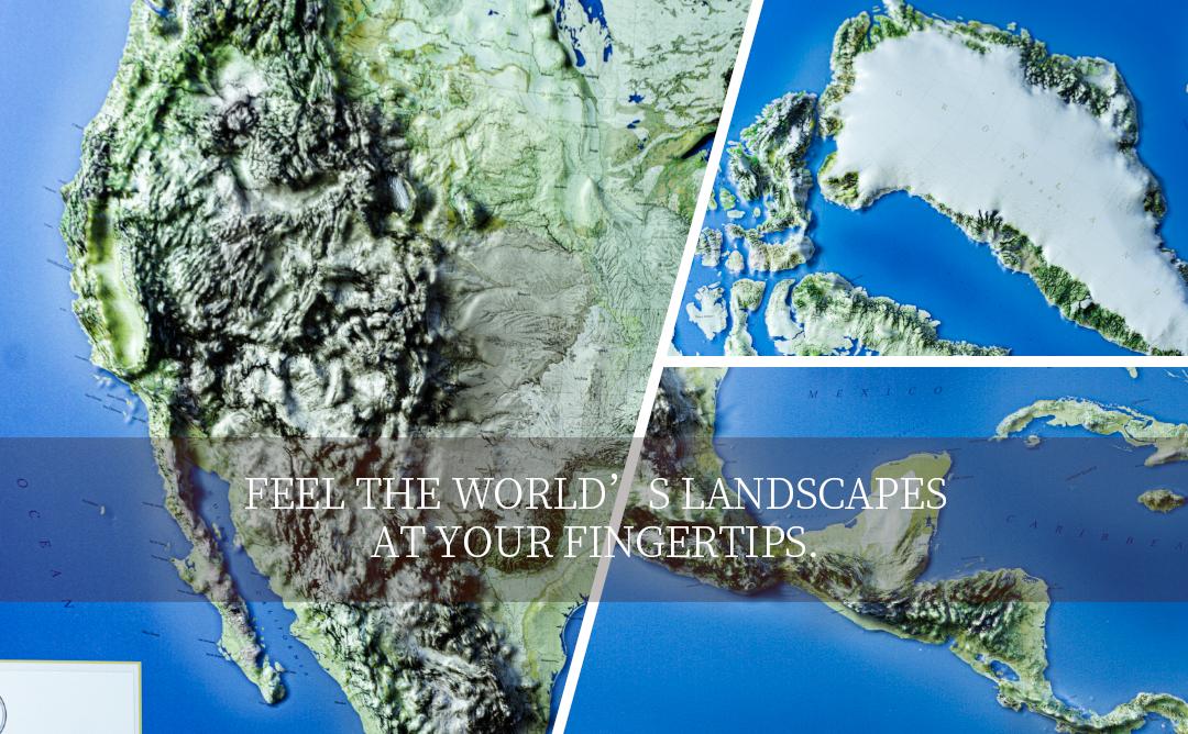 North America 3D Relief Map