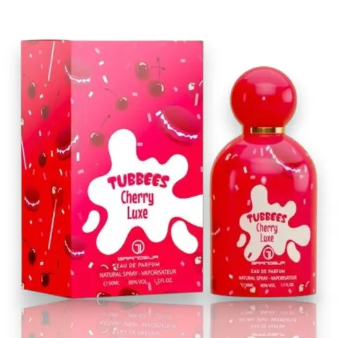 Grandeur Tubbees Cherry Luxe Eau De Parfum, 50 ML (1.7 oz) Natural Spray Fragrance, Fruity Kids' Perfume, Single Item Unisex Vaporisateur