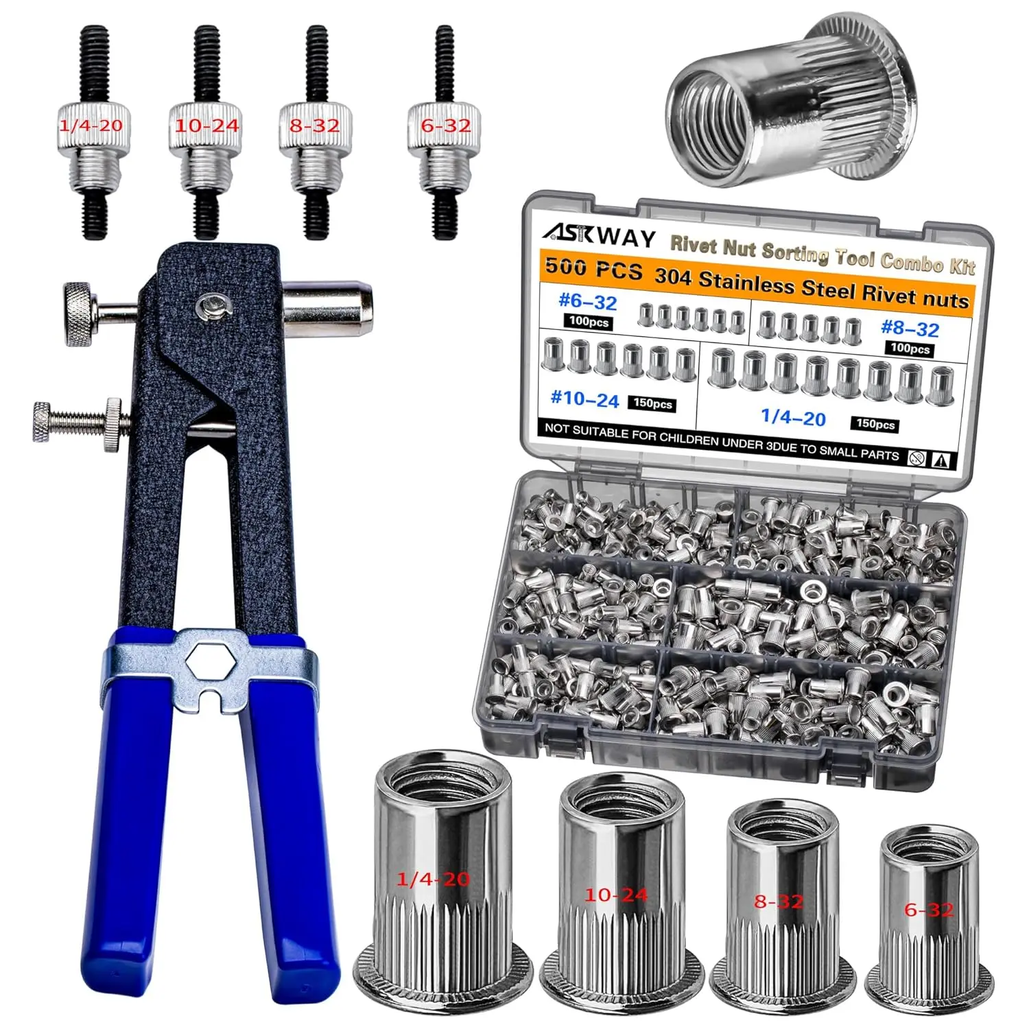 ASE Stainless Steel 500pcs