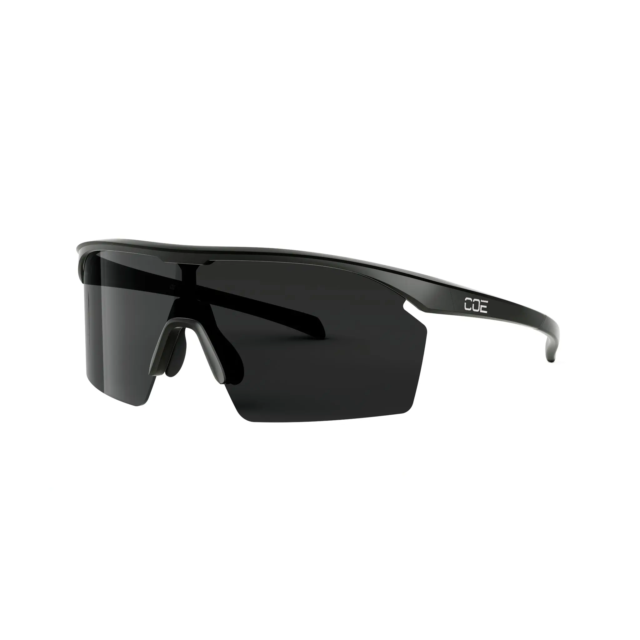 Surge Matte Black ANSI Z87+ Wraparound Lens with Adjustable Nose Piece & Ultra-Flexible Lightweight UV Protection