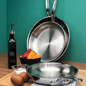 Hestan ProBond Professional Clad Stainless Steel Open Skillet