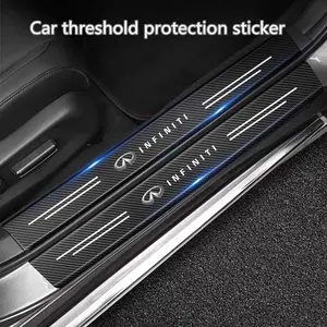 Carbon Fiber Car Stickers Door Sill Protector Bumper Protection Tape For Infiniti FX35 Q50 Q30 ESQ QX50 QX60 QX70 EX JX35 G35