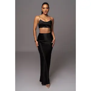 Black Isella 2-Piece Skirt Set