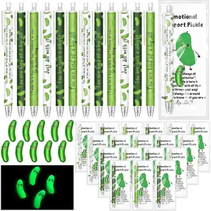 108 count Employee Appreciation Gifts Bulk Pickle Ballpoint Pens Luminous Mini  Pickle with Card Emotional Support Cucumber Inspirational Gifts for Staff Coworkers Teacher Nurse