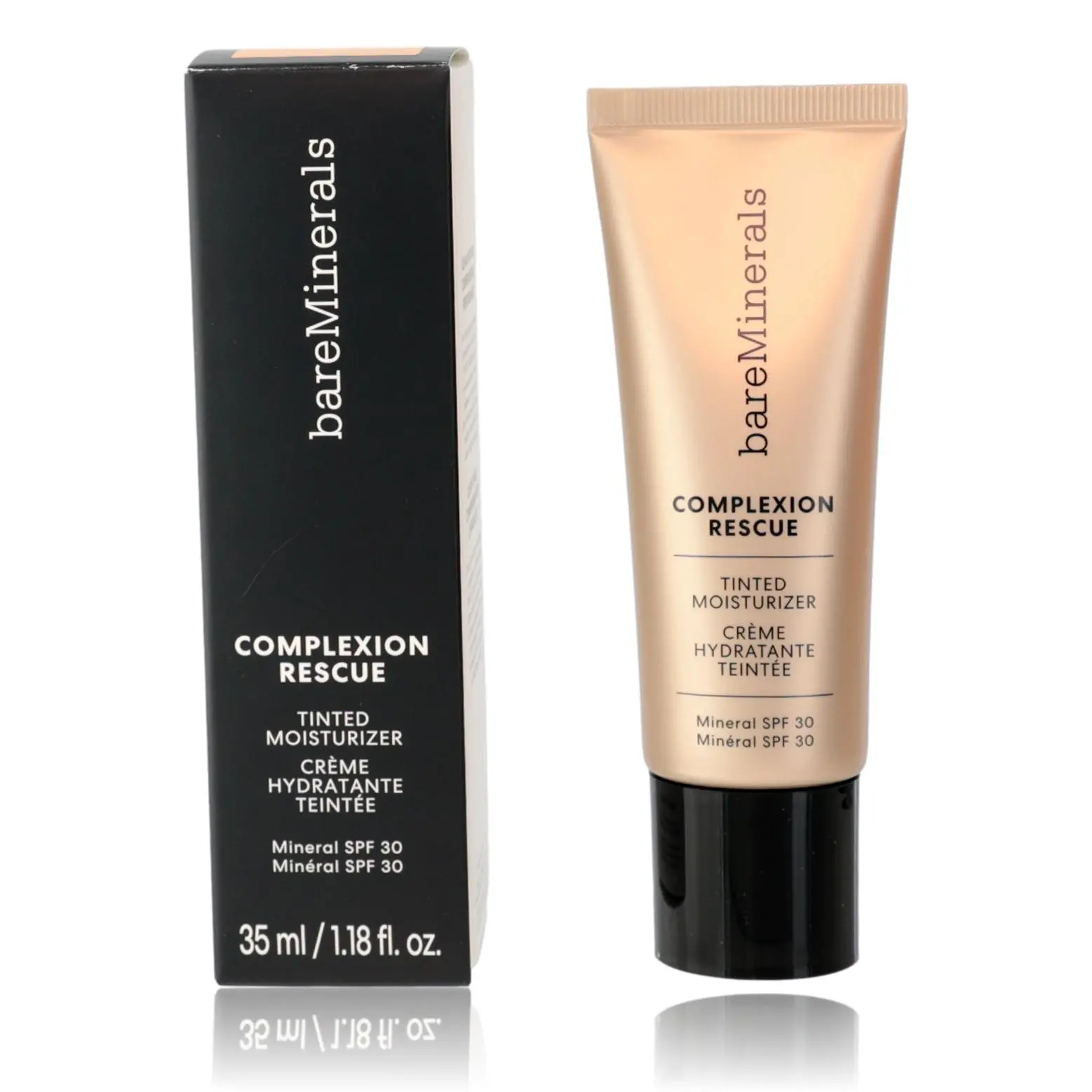 Bare Minerals Complexion Rescue, 1.18oz Tinted Moisturizer SPF 30 - Vanilla 02, Hyaluronic Acid, Moisturizing, Hydrating