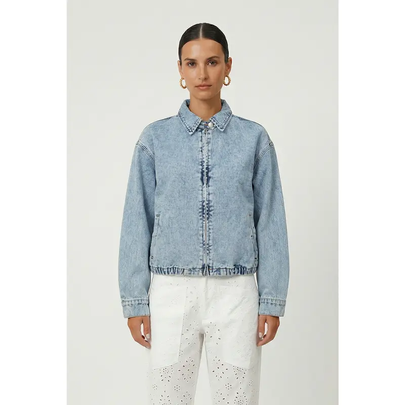 Marine serre boxy denim jacket - TikTok Shop