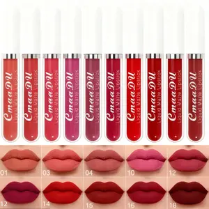 10 Pcs Matte Lipstick Cosmetic Long Lasting Waterproof Lip Glaze Nonstick Easy To Apply Long Lasting Lipgloss Suitable For Beginners Beauty Makeup