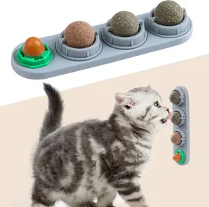 Catnip Ball for Cats, Extra Energy Ball, Edible Kitten Silvervine Toys for Cats Licks, Kitten Chew & Teeth Cleaning Dental Toys cat toys