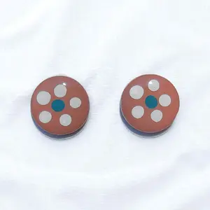 Mexican Pottery Inspired Handmade Polymer Clay Stud Earrings