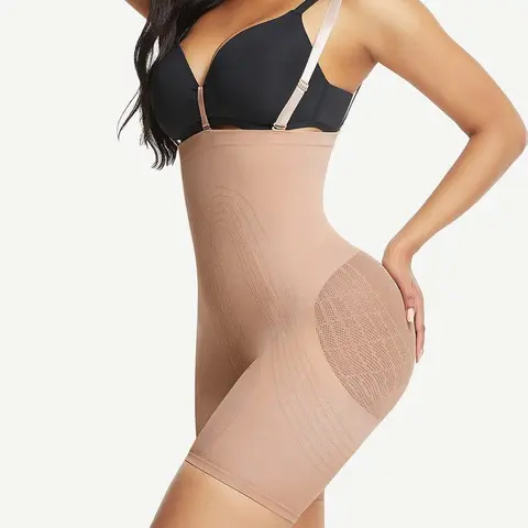 FeelinGirl Strengthen Black High Waisted Shapewear With Bra Clips Tight Fit  Womenswear Day  Comfort