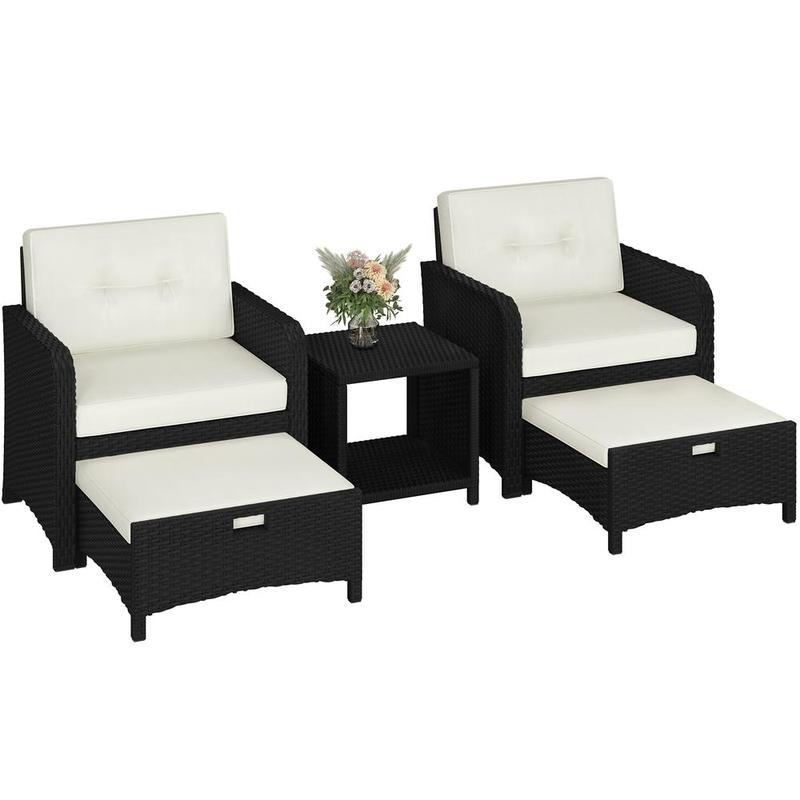 5-Piece Patio Set with Ottoman