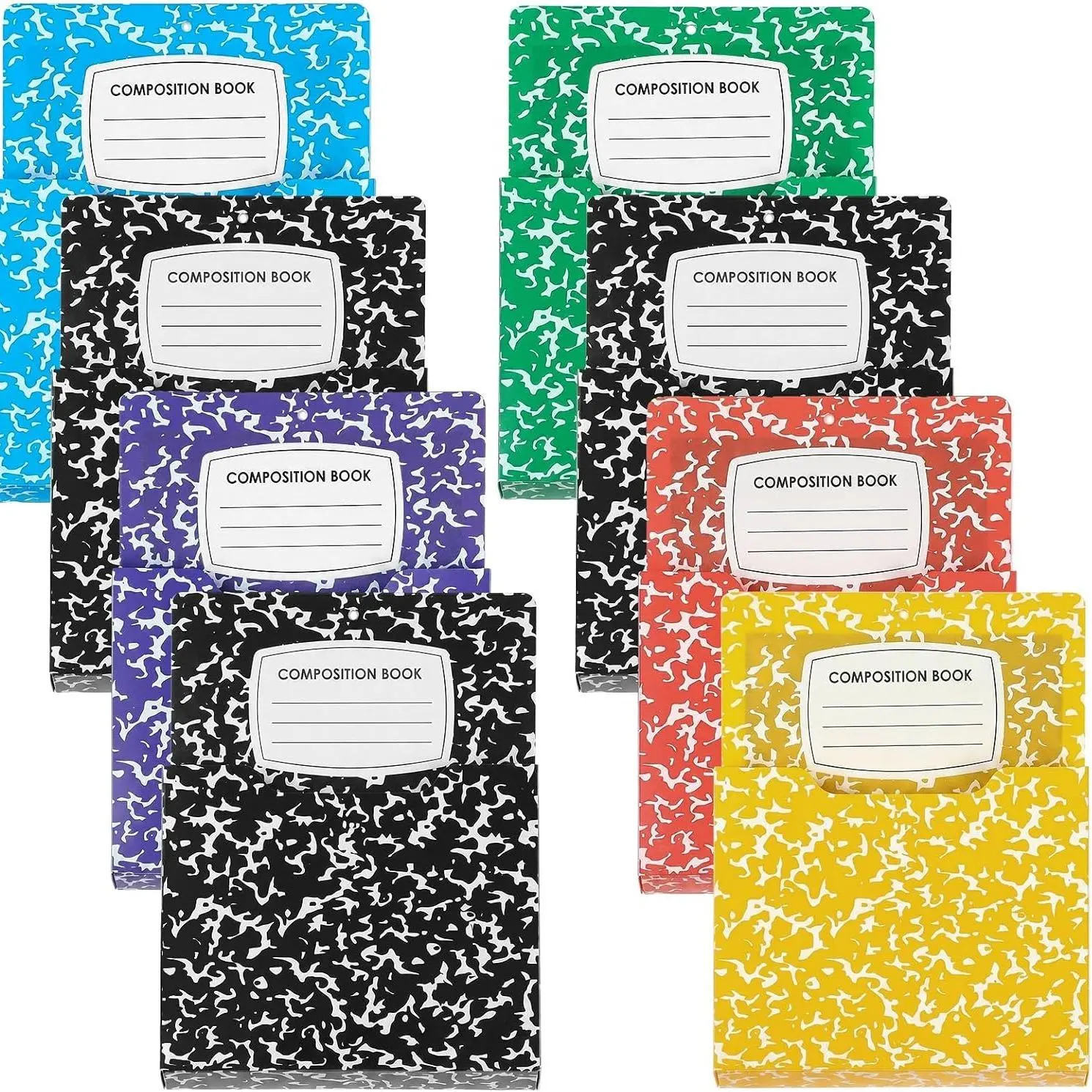 Magnetic File Folder 2/6/8 Pcs Magnetic File Organizer for Classroom Wall Mounted Storage Refrigerator Magazine Mail Letter and Paper Holder for Teacher Organization School Whiteboard Office Classroom Supplies Classroom Must Haves