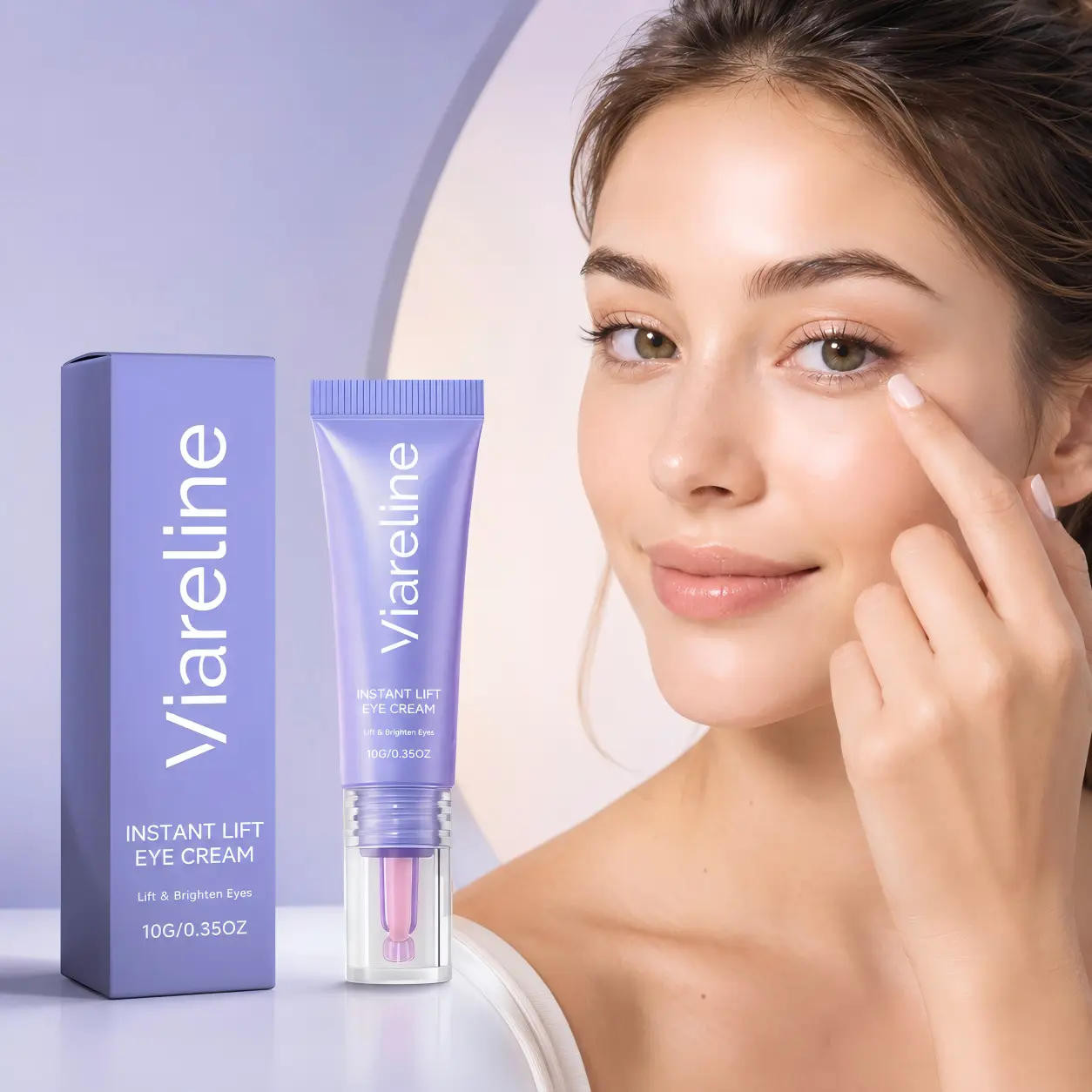 [New]Instant lift eye cream, hydrolyzed collagen eye cream, under‑eye moisturizer, eye cream for fine lines and dark circles, lightweight eye lotion, daily skincare for men and women