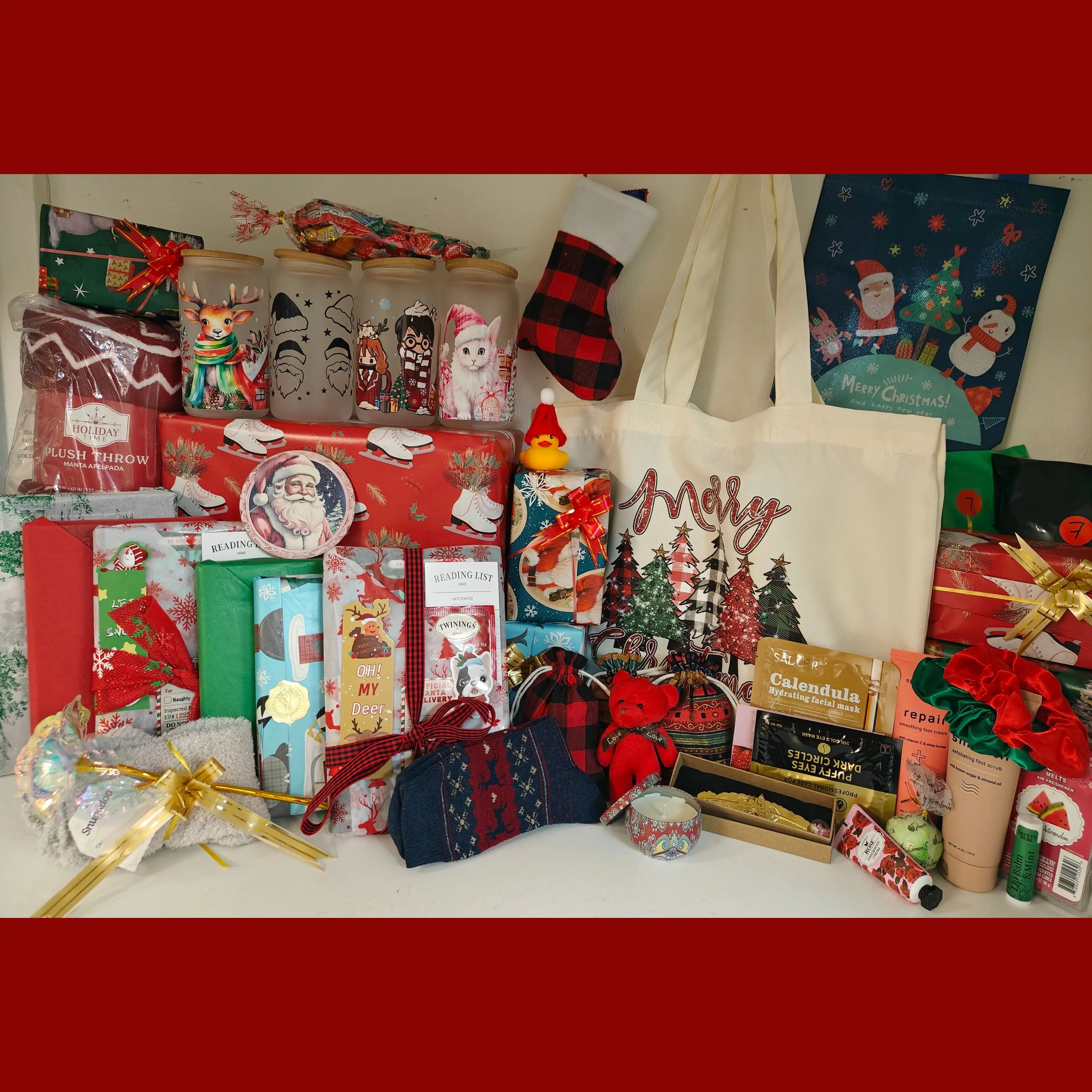 PREORDER 31 Days of Christmas Advent Calendar Box/ LIMITED EDITION/ LIMITED # AVAILABLE/ Blind Date with a Book Box/ Christmas Book Box