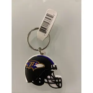Baltimore Ravens Rubber Keychain Vintage Officially Licensed NFL