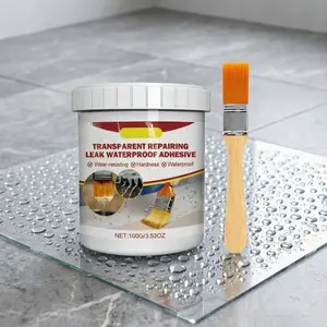 Transparent leak-proof waterproof glue, no need to break tiles, waterproof coating for bathroom and kitchen floor tiles