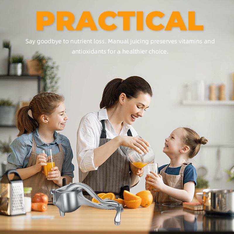 Aluminum manual press -Silent Hand juicer Effortless vegetable & Fruit Juice Extraction at Home!