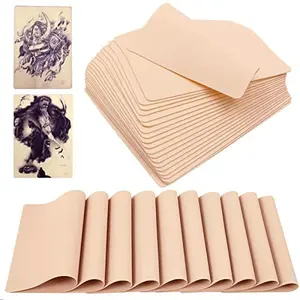 Blank Tattoo Skin Practice - 5/10/20/30 Pcs Double Sided Silicone Practice Skin for Tattooing and Microblading Eyebrow Tattoo Supplies