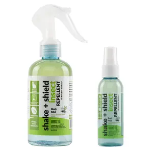 Best Bee Brothers, Shake + Shield Insect Repellent – Body Mist - Combo Pack, Essential Oils Natural Bugs