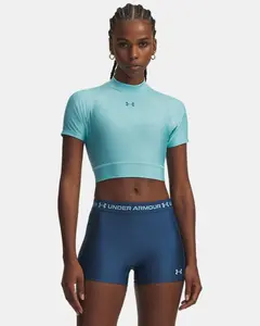 Under Armour HeatGear® Women's Crop Mock Short Sleeve