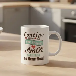 Valentine's Day Gift for Your Forever Love  Original 'No Ending Story' Coffee Mug Hilarious Coffee Cup Gift for Mom Tea Mug, Funny Gift,Mug for Work Coffee Cup Drinkware