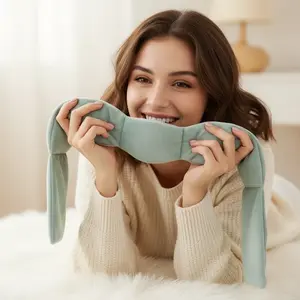 Weighted Sleep Mask, The Weighted Blanket for Your Eyes, Patented Strap-Free Design for Side Sleepers, 100% Blackout Light Blocking, Dual Sided Cooling and Warm Fabric, Calming Deep Sleep Aid for Travel and Home Relaxation.