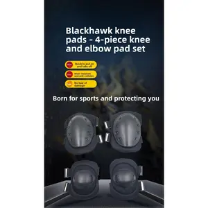 Black Hawk Tactical Protection Knee Pads Elbow Pads Set Outdoor Sports Field Pulley Riding Military Fan