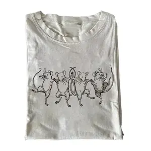 Dancing Rats T-shirt,Retro Funny Vintage Graphic Tee,Unisex Funny Shirt,Gift For Men Women,Menswear Womenswear Streetwear Cotton Comfort011309