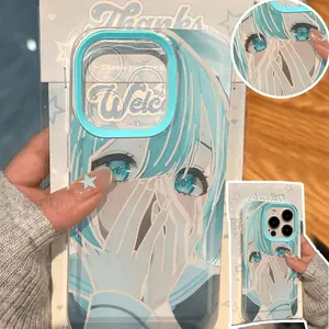 H-Hatsune M-Miku Soft TPU Silicone Coloured Drawing All-inclusive Transparent Case,Creative For iPhone 17 16 15 14 13 12 11 Pro Max Plus Air Fan's Phone Case Cover – A Fantastic Halloween Gift! Get Ready to Celebrate in Style!