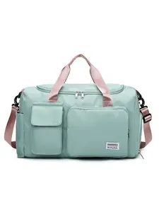 Travel Duffel Bag with Shoes Compartment Sports Gym Bag with Dry Wet Separated Pocket for Men and Women, Overnight Bag Weekender Bag Training Handbag Yoga Bag Casual Sports Bag